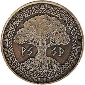 Set of 10 Gold Earth LARP Coins