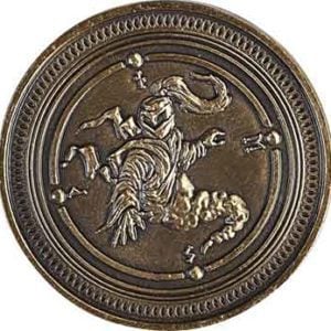 Set of 10 Gold Air LARP Coins