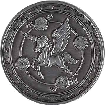Set of 10 Silver Air LARP Coins