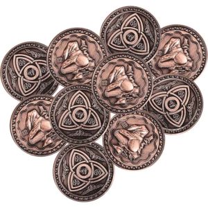 Set of 10 Copper Mage LARP Coins