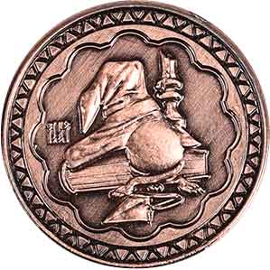 Set of 10 Copper Mage LARP Coins