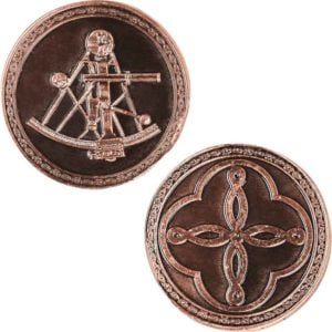 Set of 10 Copper Pirate LARP Coins