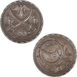 Set of 10 Silver Pirate LARP Coins