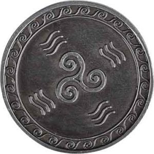 Set of 10 Silver Water LARP Coins