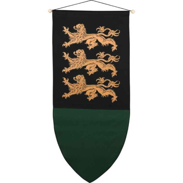 Richard The Lionheart Heraldic Banner - Gold