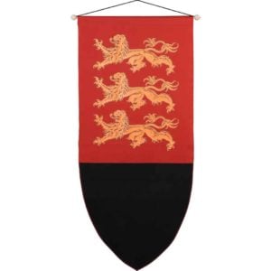 Richard The Lionheart Heraldic Banner - Gold