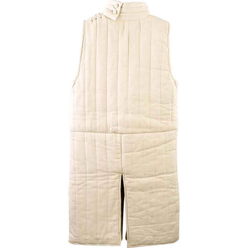 Collared Sleeveless Gambeson - Ecru
