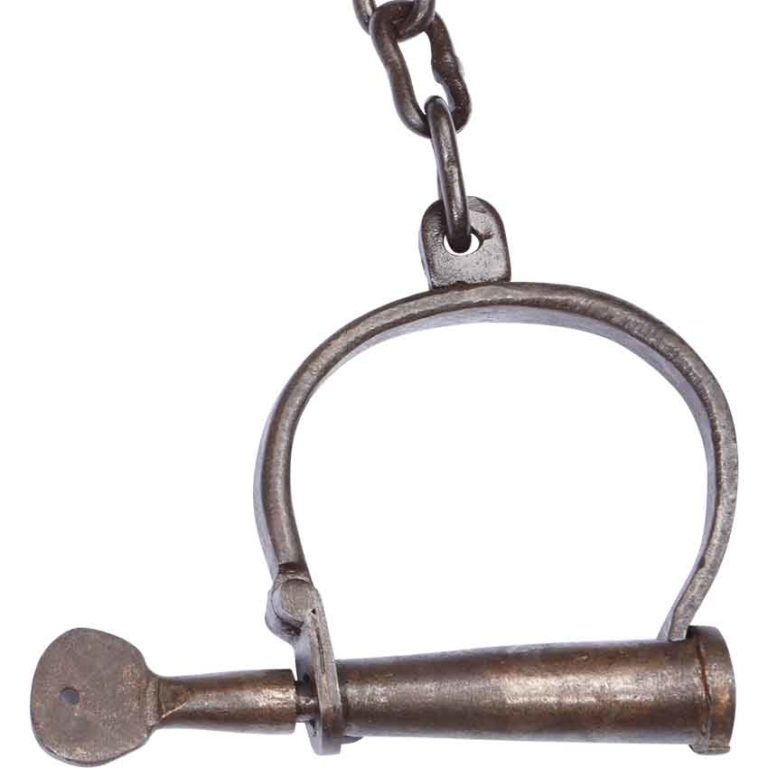 Medieval Legcuffs with Chain