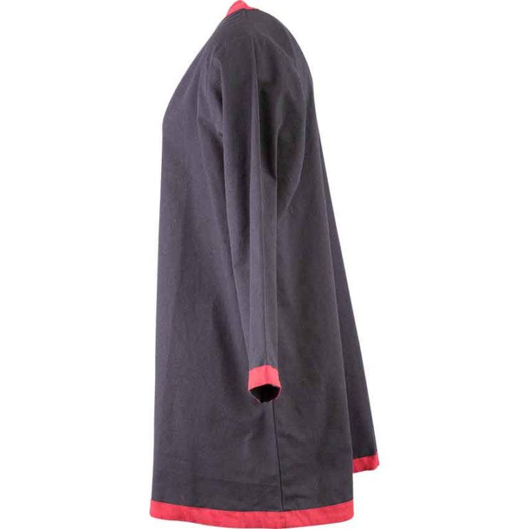 Basic Medieval Tunic - Black with Red