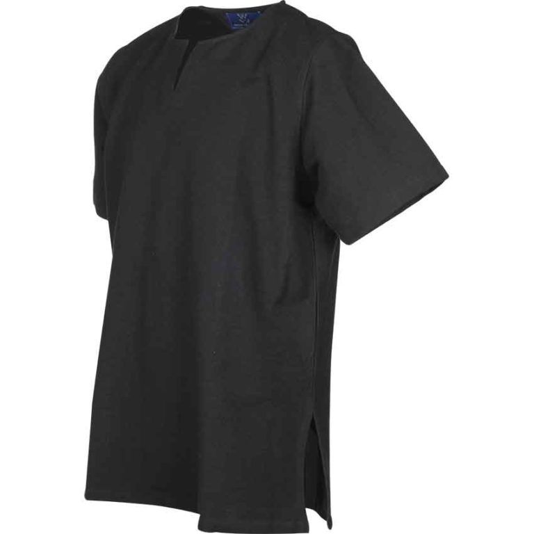 Mens Half Sleeve Viking Undertunic - Black