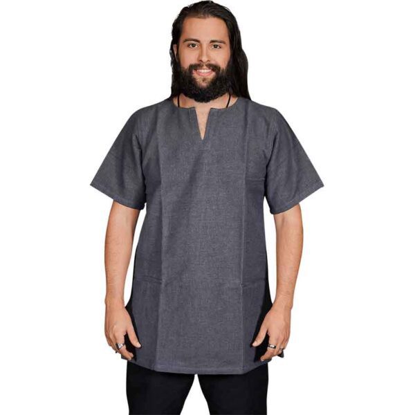 Mens Half Sleeve Viking Undertunic - Grey