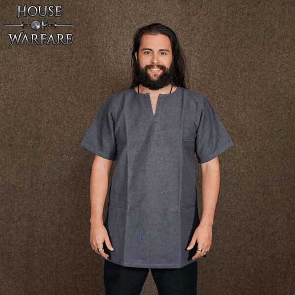 Mens Half Sleeve Viking Undertunic - Grey