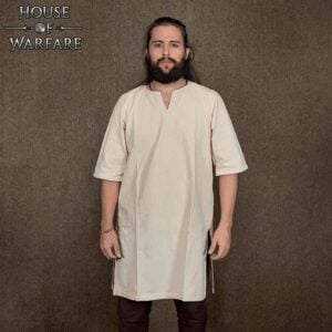Mens Short Sleeve Viking Undertunic - Natural