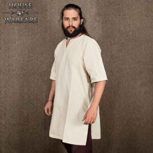 Mens Short Sleeve Viking Undertunic - Natural