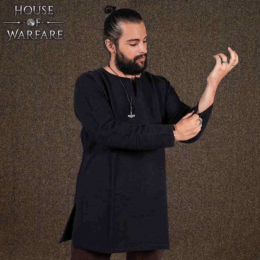 Long Sleeve Viking Tunic - Black