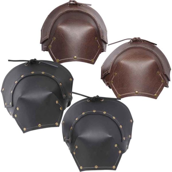 Baudouin Leather Pauldrons - HW-701511 - Medieval Collectibles