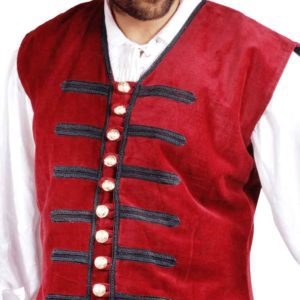 Pirates Captain England Elegant Long Vest