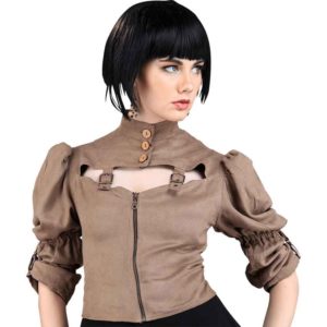 Moire Tie-Back Blouse