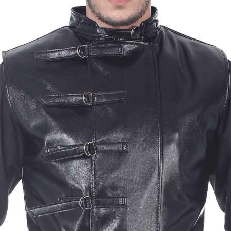 Sleeveless Faux Leather Steampunk Jacket - DC1288 - Medieval Collectibles