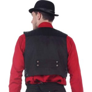Black Suede Lafayette Vest