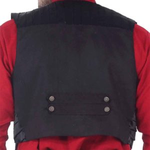 Black Suede Lafayette Vest