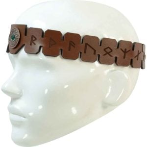Viking Rune Leather Headband