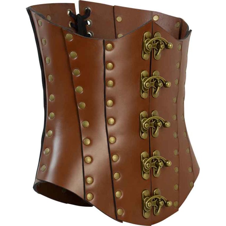 Clasped Leather Steampunk Corset
