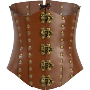 Clasped Leather Steampunk Corset