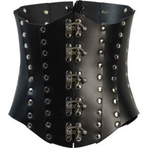 Clasped Leather Steampunk Corset