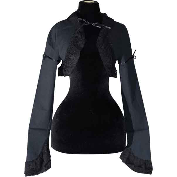 lace bolero jacket black