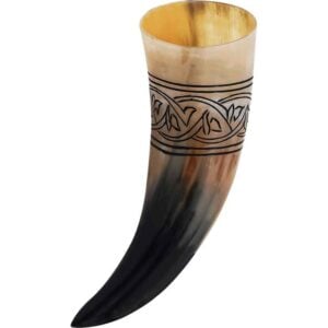 Floral Knotwork Drinking Horn
