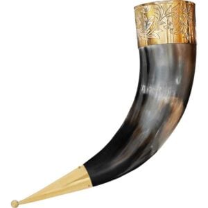 Leaf Rim Drinking Horn