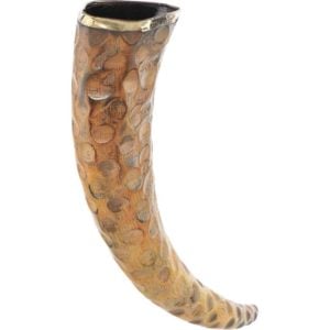 Rippled Drinking Horn