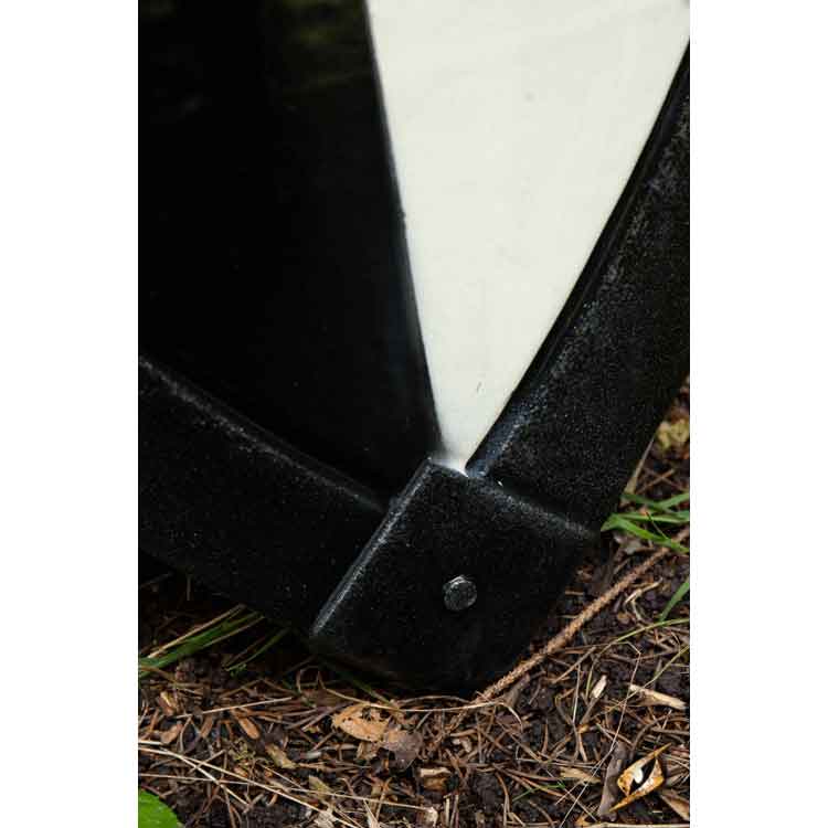 Crusader LARP Shield - Black/White