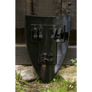 Crusader LARP Shield - Black/White