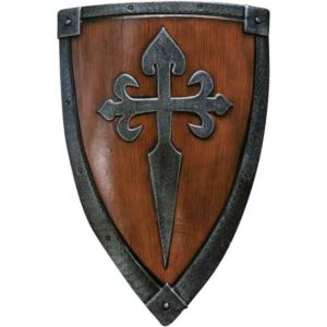 Crusader LARP Shield - Wood and Steel