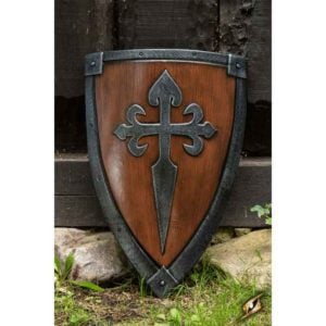 Crusader LARP Shield - Wood and Steel