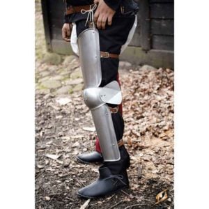 Soldiers Leg Armor - Polished Steel