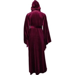 Hooded Velvet Robe