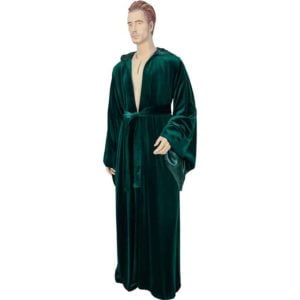 Hooded Velvet Robe