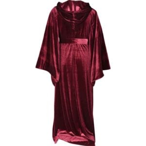 Hooded Velvet Robe