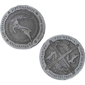 Set of 10 Silver Nordic LARP Coins