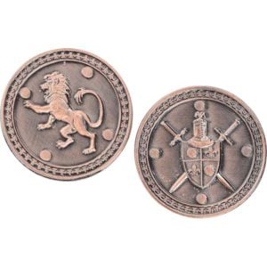 Set of 10 Copper King LARP Coins