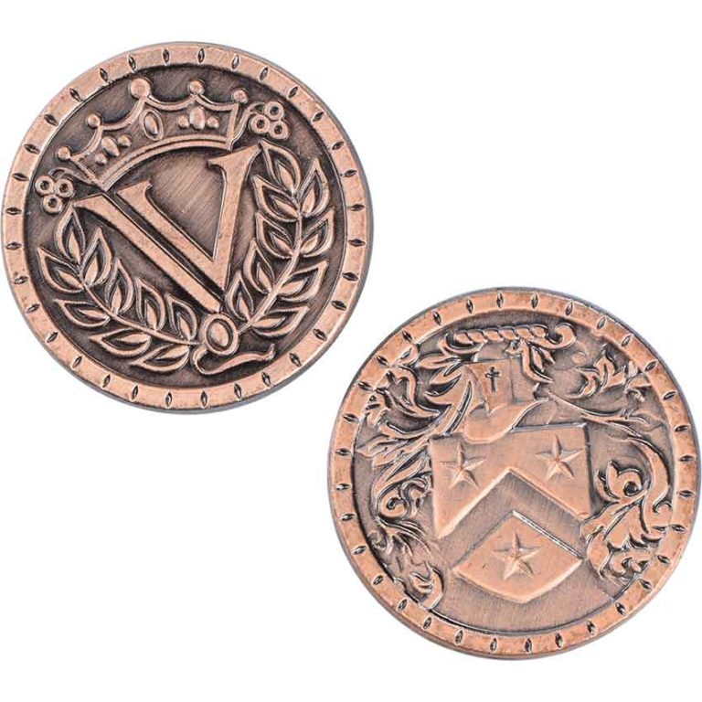 Set of 10 Copper Medieval LARP Coins
