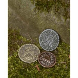 Set of 10 Silver Medieval LARP Coins
