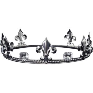 Mens Fleur de Lis Crystal Crown