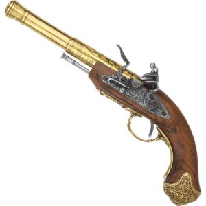 Left Handed Brass Indian Flintlock