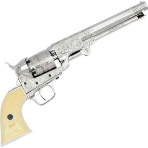 Polished Ornate Nickel M1851 Navy Revolver