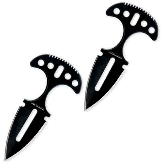 Undercover Black Twin Push Daggers - BK-UC1487B - Medieval Collectibles