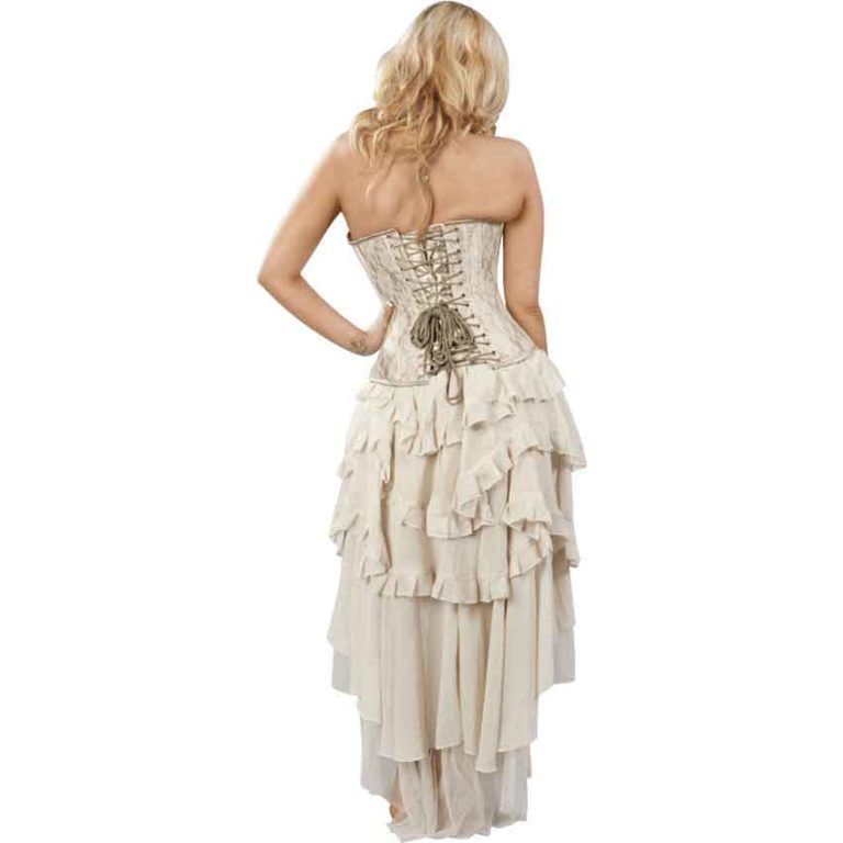 Ophelie Cream Chiffon Skirt